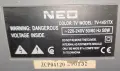 Продавам напълно работещ и запазен цветен телевизор с кинескоп NEO (модел TV-1451TX)., снимка 5