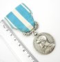 Сребърен военен медал-Франция-1930-Колониален-Оригинал, снимка 6