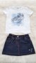 Пола и тениска за момиче 12-18 месеца, снимка 1 - Комплекти за бебе - 33809271