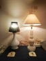 Стари порцеланови и мраморни настолни лампи. , снимка 8