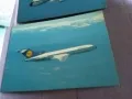 Картички самолети на Луфтханза нови винтидж 150х105мм В 737-В 727-А 380, снимка 6