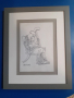 Евгений Босяцки,рисунка с туш,графика,стара картина,подписана, снимка 1