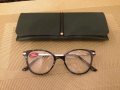 Нови немски очила за четене + 2,5 диоптъра шарнир луксозен калъф, снимка 1 - Слънчеви и диоптрични очила - 44535867