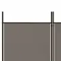 vidaXL Параван за стая, 4 панела, антрацит, 200x200 cм, текстил, снимка 6
