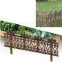 Комплект декоративна градинска ограда - бронзова - 5 бр. / 62 х 35 см. /, снимка 1 - Огради и мрежи - 44759050