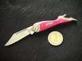 Колекционерски, удобен сгъваем джобен нож. Small Leg Knife Hot Pink (RR971), снимка 4