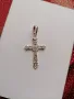 Сребърен ажурен кръст - модел PLP023, снимка 4