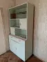 Ретро дървен шкаф, боядисан в зелено, снимка 1