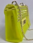 Нова дамска чанта Steve Madden Yellow Jelly с несесер, снимка 5