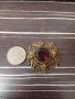 Стара позлатена брошка , снимка 1