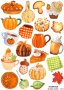 Скрапбук стикери за декорация планер pumpkin есен autumn самозалепващ лист А5 - различни видове, снимка 3