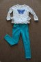 Комплект в тюркоазен цвят (панталон и блуза) LC Waikiki/размер 116-122, снимка 1 - Детски комплекти - 31282629