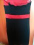 Къса рокля черно и червено+ ръкавици, снимка 3
