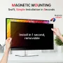 ZOEGAA Магнитен екран за поверителност 24 инча за монитор, двустранен, съотношение на страните 16:9, снимка 3