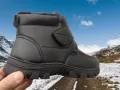 Мъжки зимни боти с лепенка велкро и цип., снимка 4