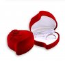 Кутия за Сватбени / Годежни пръстени - Сърце с роза