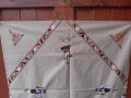 Бродирано каре , покривка с народни носии, снимка 4