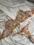 Дамски комплект бельо от две части с красива бродерия от цветя, снимка 1 - Бельо - 44636526