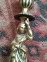Свещник стар бронзов фигура 31612, снимка 3