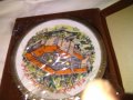 Рилски манастир  порцеланова чиния за стена с кутия диаметър 19см-нова