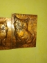 Стара Медна Декоративна Картина , Медно Пано - Котенца , снимка 3