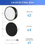 Филтърна система LV-H132-RF Replacement за пречиствател LEVOIT LV-H132 – HEPA + активен въглен, снимка 6