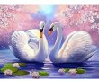 Диамантен гоблен два лебеда, снимка 1 - Пъзели - 36874839