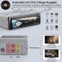 Автомобилно радио с CD BluetoothD1901,MP3,FM радио,2 USB порта за музика и зареждане,Нands free, снимка 9