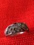 СТАР СКЪПОЦЕНЕН СРЕБЪРЕН ПРЪСТЕН СРЕБРО 925 с ИСКРЯЩИ ФАСЕТИРАНИ ЦИРКОНИ 48652, снимка 14