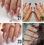 Самозалепващи изкуствени нокти Press On Nails - 24бр.+лепило в комплект, снимка 1