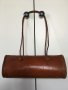 Винтидж френска чанта от 60-те естествена кожа цвят коняк, снимка 4