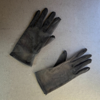 Дамски къси черни тюлени ръкавици 8637, снимка 3 - Ръкавици - 44291311