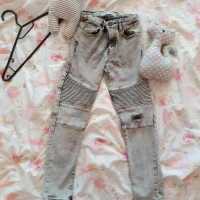 Детски момичешки дънки Zara, снимка 1 - Детски панталони и дънки - 44740846