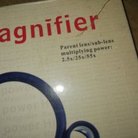 Продавам нова лупа 3 в едно с лед осветление и увеличения 2.5/25/55 Х, снимка 2 - Друга електроника - 31472533