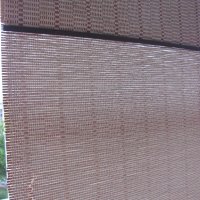 Ретро щора - дървени ламели и оплетка, снимка 2 - Щори - 35201990