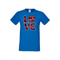 Мъжка тениска Свети Валентин Love 3, снимка 2 - Тениски - 35649916