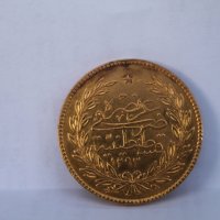 Турска златна монета Петолира, снимка 3 - Нумизматика и бонистика - 44261973