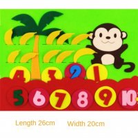 Монтесори Математически играчки Учене на числа Образователна играчка за деца, снимка 3 - Образователни игри - 40026190