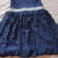 Синя рокличка с 3D eфект, снимка 2 - Детски рокли и поли - 42155441