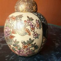 Антика старинна ваза SATSUMA изцяло ръчна израбатка  , снимка 11 - Антикварни и старинни предмети - 37705180
