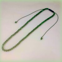 гердан от фасетирани мъниста изумрудено зелен халцедон, снимка 2 - Колиета, медальони, синджири - 44181086