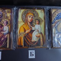 Икона на платно А5 на Пресвета Майка Богородица Закрилница - ръчна изработка . Модели А , Б и В. , снимка 6 - Икони - 42689489