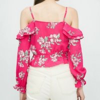 Дамска Блуза С Голи Рамене, снимка 3 - Блузи с дълъг ръкав и пуловери - 39299007