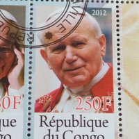Пощенски марки чиста комплектна серия ПАПА ЙОАН ПАВЕЛ ВТОРИ поща Република Конго за колекция 29509, снимка 5 - Филателия - 37722870
