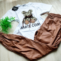 дамски комплект тениска и панталон, снимка 4 - Комплекти - 44616926