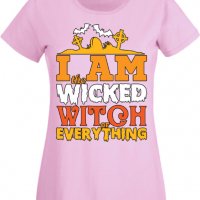 Дамска тениска I'm The Wicked Witch Of Everything 1,Halloween,Хелоуин,Празник,Забавление,Изненада,, снимка 10 - Тениски - 38137968