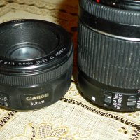 Обективи Canon EF 50мм f/1.8 STM  и Canon EF-S 18-55мм IS STM, снимка 5 - Обективи и филтри - 36948797