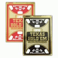 Карти за игра Copag Texas Hold'em двоен Jumbo индекс 100% plastic  Черен или червен цвят на гърбовет, снимка 1 - Карти за игра - 37532028