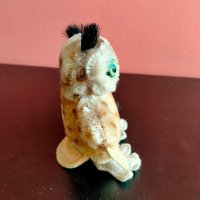 Колекционерска мека играчка Steiff Owl Wittie бухал, снимка 5 - Колекции - 37743297