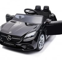 Акумулаторен КОЛА Licensed Mercedes Benz SLC300 12V с меки гуми с Кожена седалка, снимка 17 - Детски велосипеди, триколки и коли - 37014565